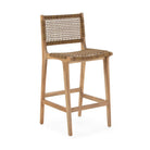 Taburete de madera de teca Polichni
