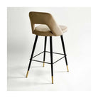 Taburete alto tapizado beige Busquístar
