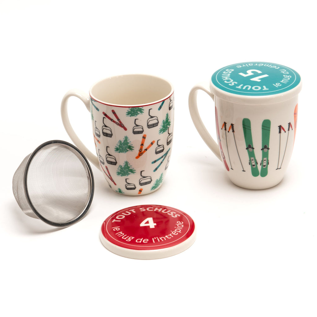 Taza De Infusión de Esquí Chamonix - #pino_y_jacaranda#