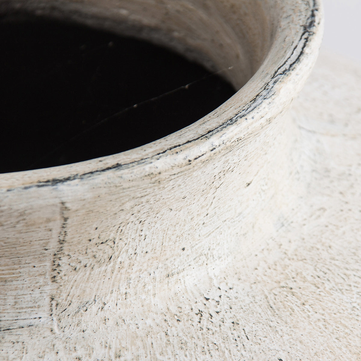 Tinaja de terracota blanca Bormes
