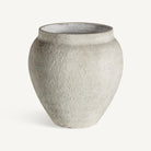 Tinaja de terracota blanca Carry