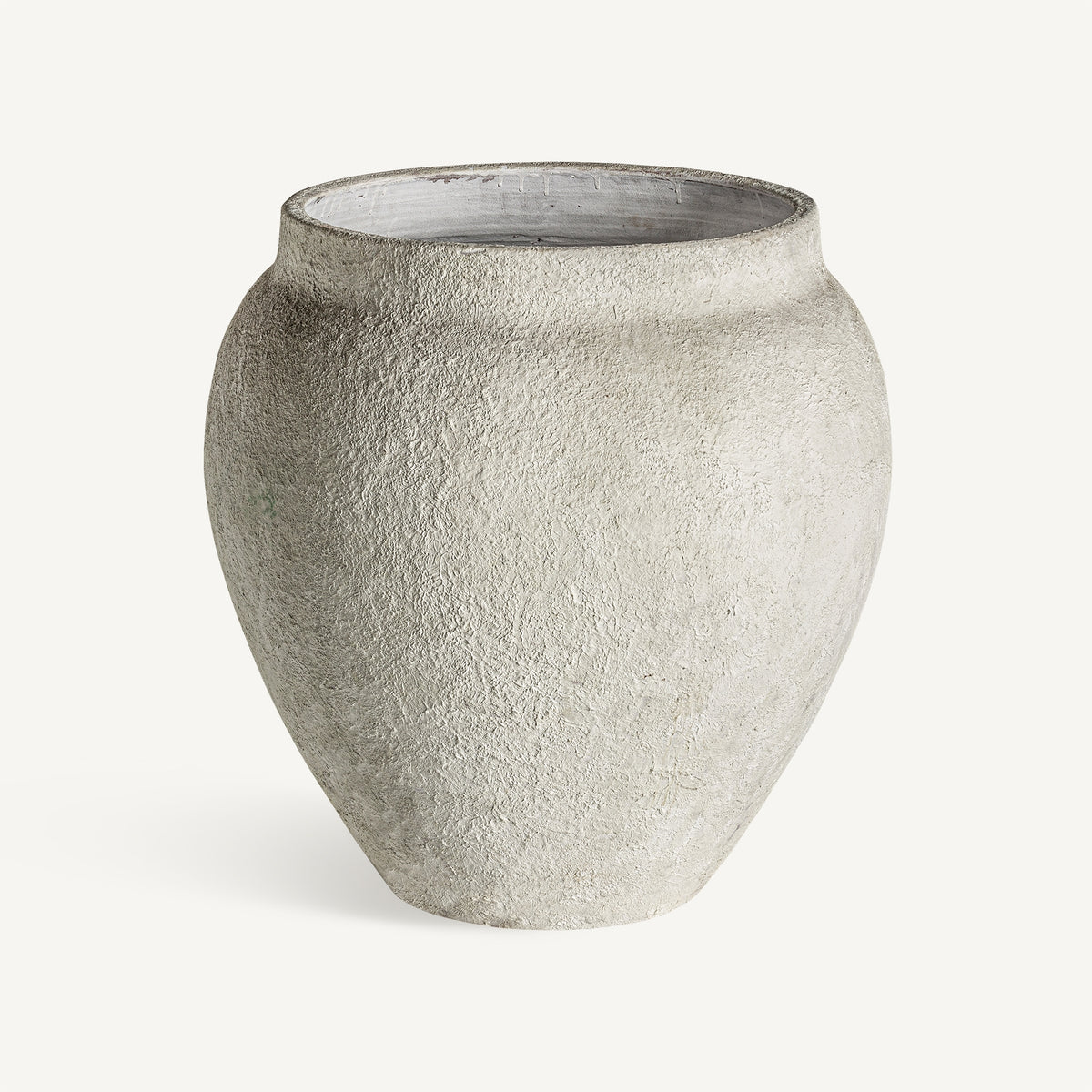Tinaja de terracota blanca Carry