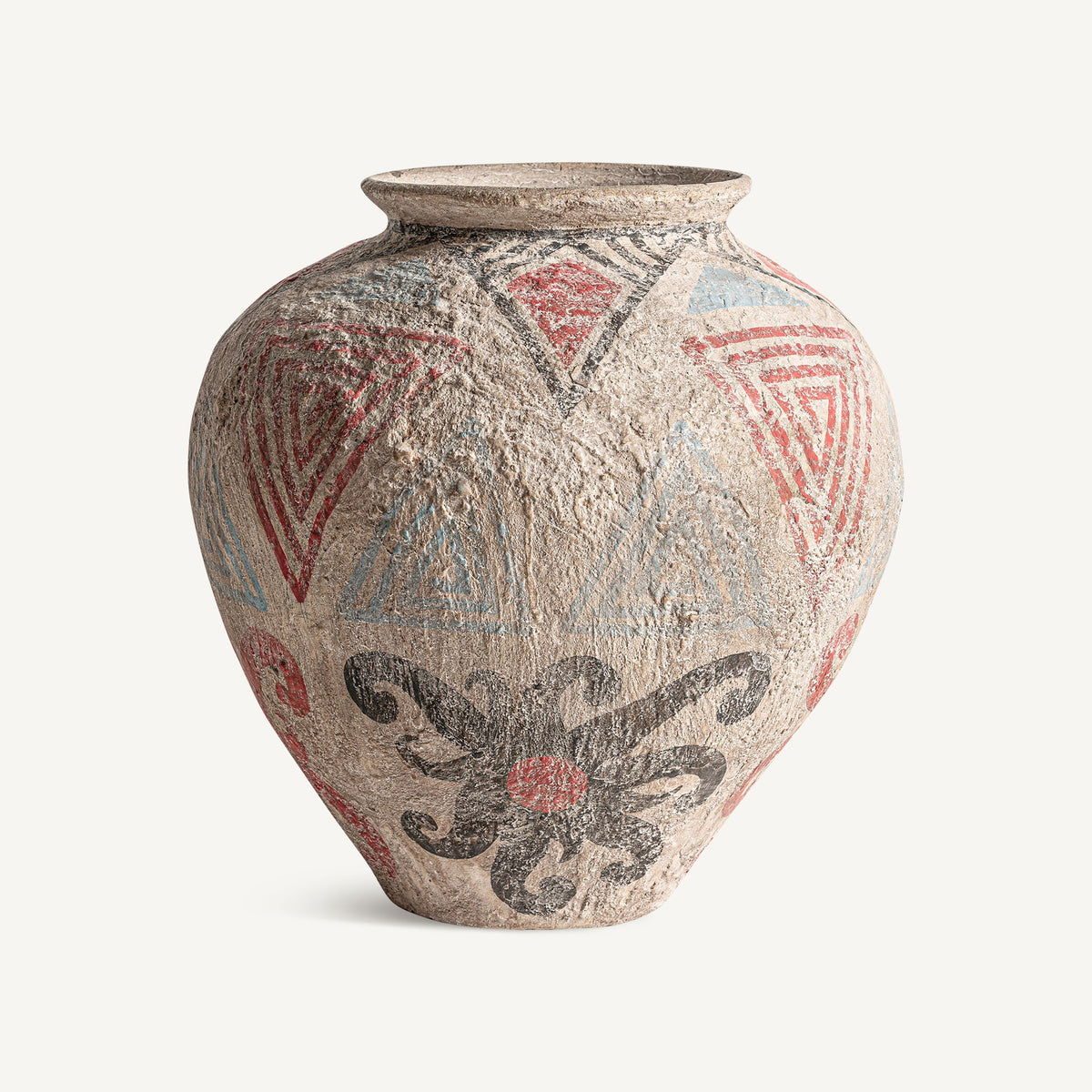Tinaja de terracota multicolor Cerbère