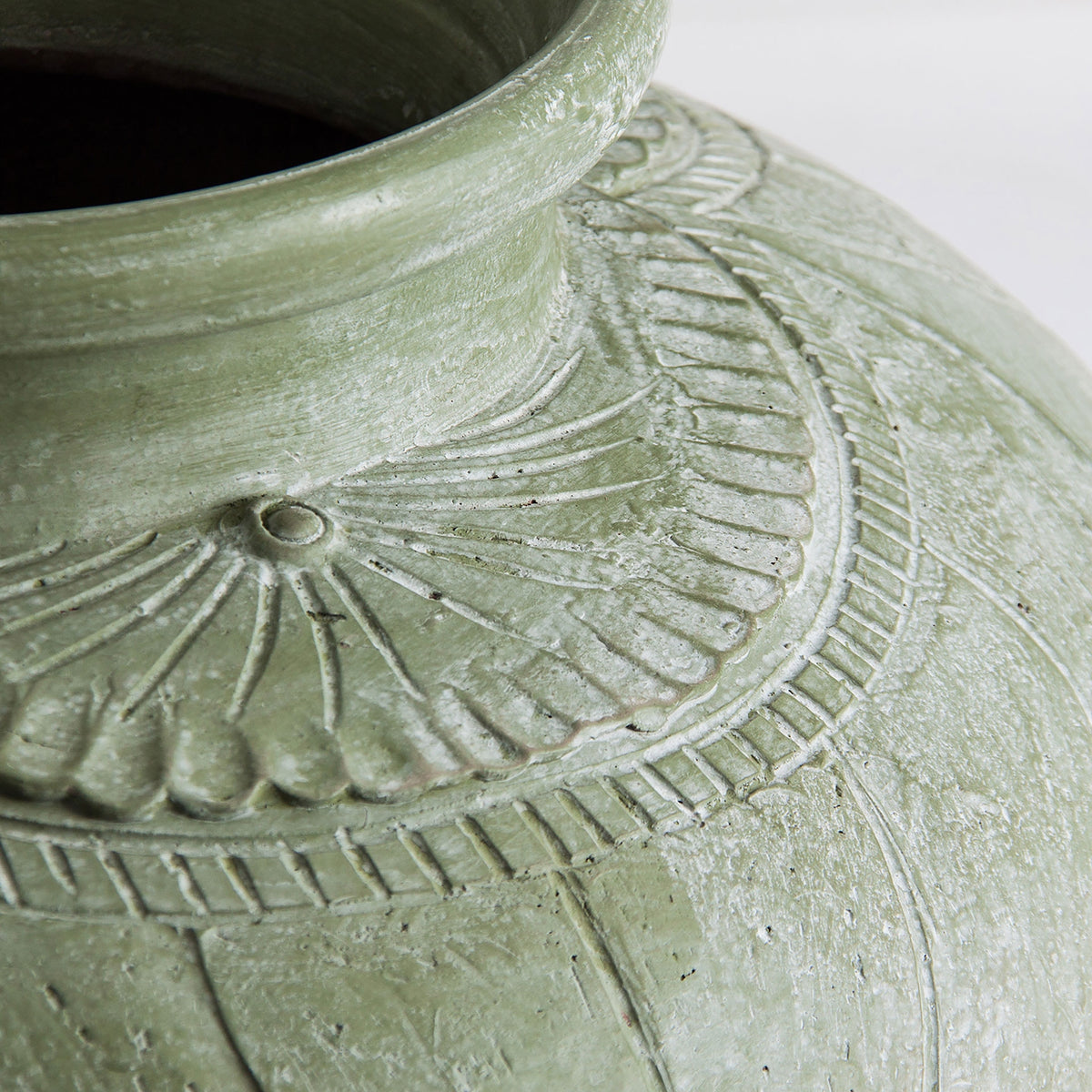 Tinaja de terracota verde Mèze