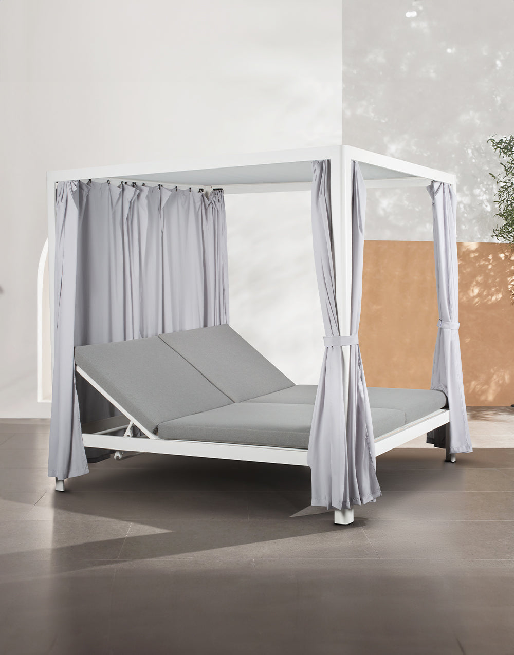 Tumbona con Techo de Exterior Bagur