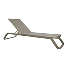 Tumbona de aluminio reclinable con ruedas Eliseo