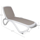 Tumbona de exterior reclinable Dante