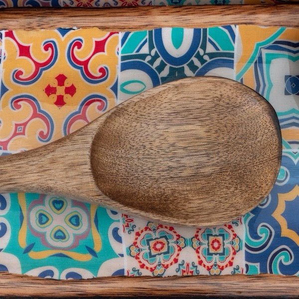 Utensilios de Servir de Madera Mosaico - pino_y_jacaranda