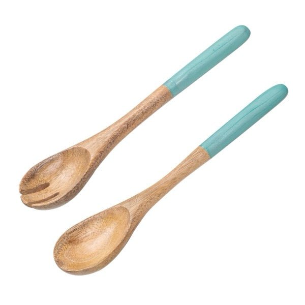 Utensilios de Servir de Madera y Nácar - pino_y_jacaranda