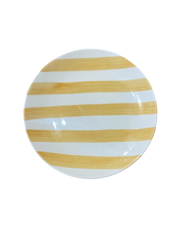 Vajilla Rayas Amarilla - #pino_y_jacaranda#