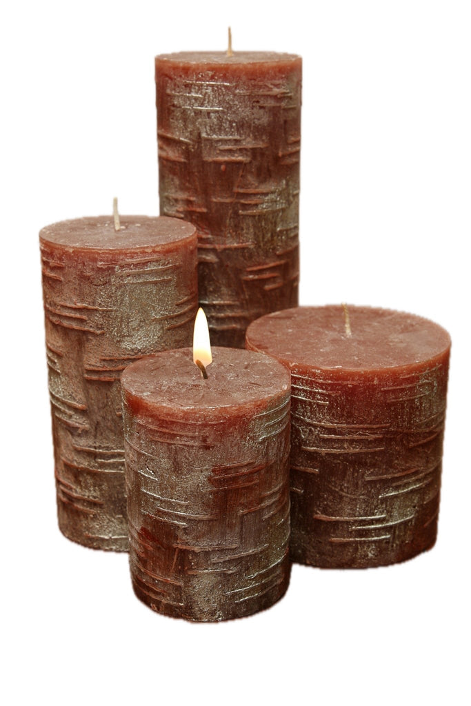 Vela Marrón y Plateada - #pino_y_jacaranda#