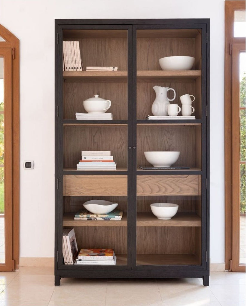 Vitrina de Roble Apolo - #pino_y_jacaranda#