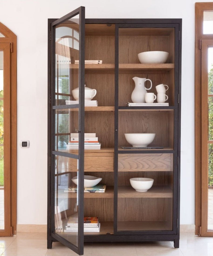 Vitrina de Roble Apolo - #pino_y_jacaranda#