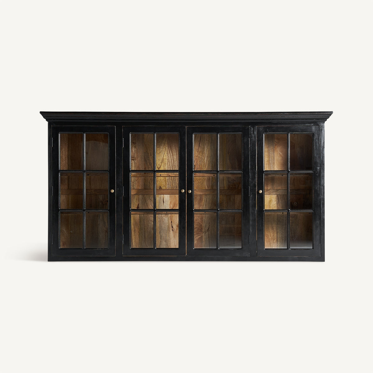 Vitrina modular de mango negro Sagone