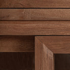 Vitrina modular de teca y vidrio Gradac