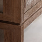 Vitrina modular de teca y vidrio Gradac