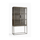 Vitrina de roble grisáceo y metal Bosque