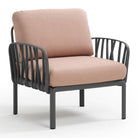Set lounge Komodo con 2 sillones y mesa de centro Nardi – Sillón Komodo, antracita / rosa