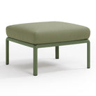 Set de sofá rinconera Komodo con puf y mesa de centro Nardi – Puf Komodo, verde / verde oscuro