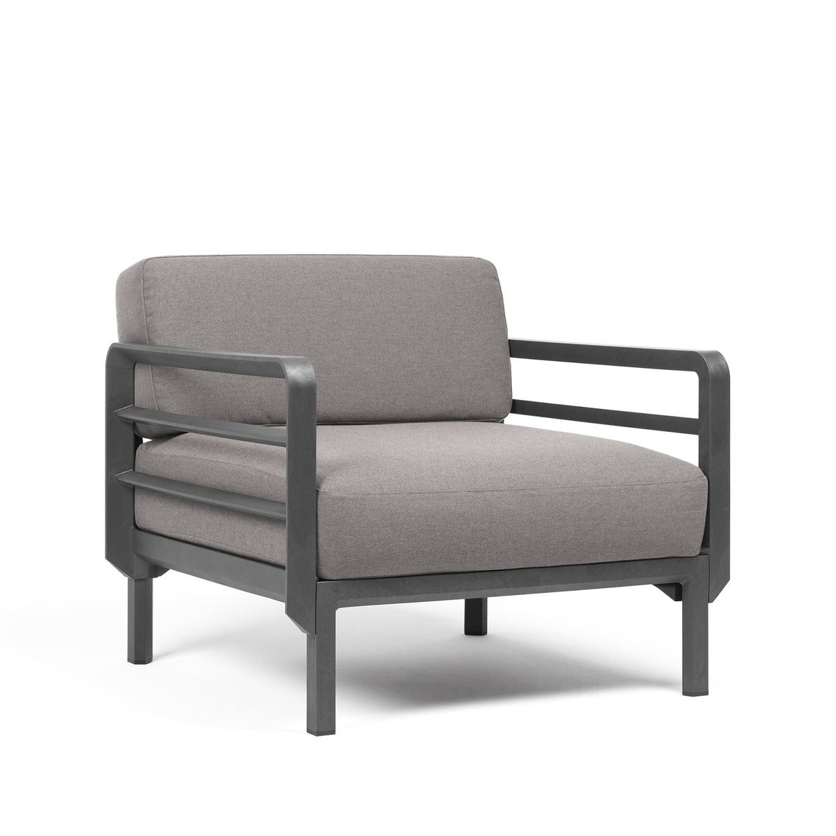Set lounge Maximo con 2 sillones y mesa de centro Nardi – Sillón Maximo, basalto