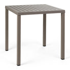 Set de mesa Cube y sillones Net Nardi – Mesa Cube 70 x 70, topo