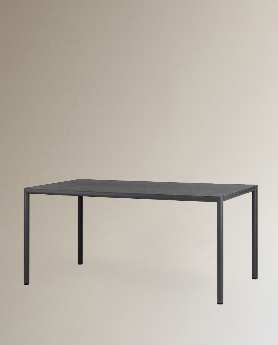 Set de comedor Piave con sillas Tiberina Nardi – Mesa Piave 159 x 89, antracita