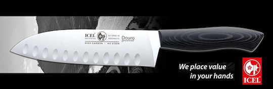 Santoku alveolado Icel Douro Gourmet 18 cm