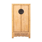 Armario antiguo natural de olmo con 2 puertas Matarraña