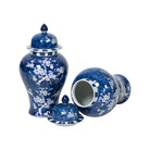 Jarrón de cerámica con motivos decorativos y tapa Mugardos