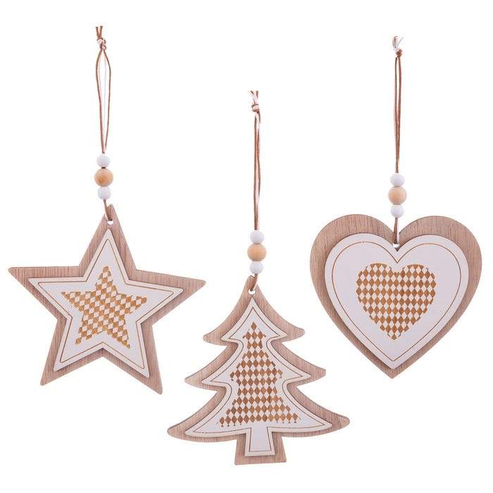 Adornos de Madera Navideños II - #pino_y_jacaranda#