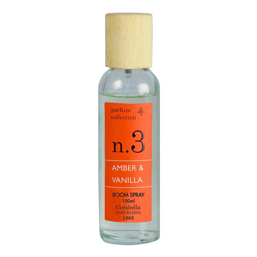 Ambientador de Hogar Spray 100 ml Cerabella Amber & Vanilla Nº3 - #pino_y_jacaranda#