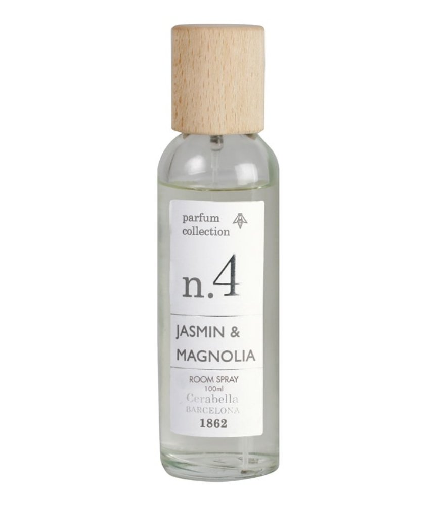 Ambientador de Hogar Spray 100 ml Cerabella Jasmine & Magnolia Nº4 - #pino_y_jacaranda#