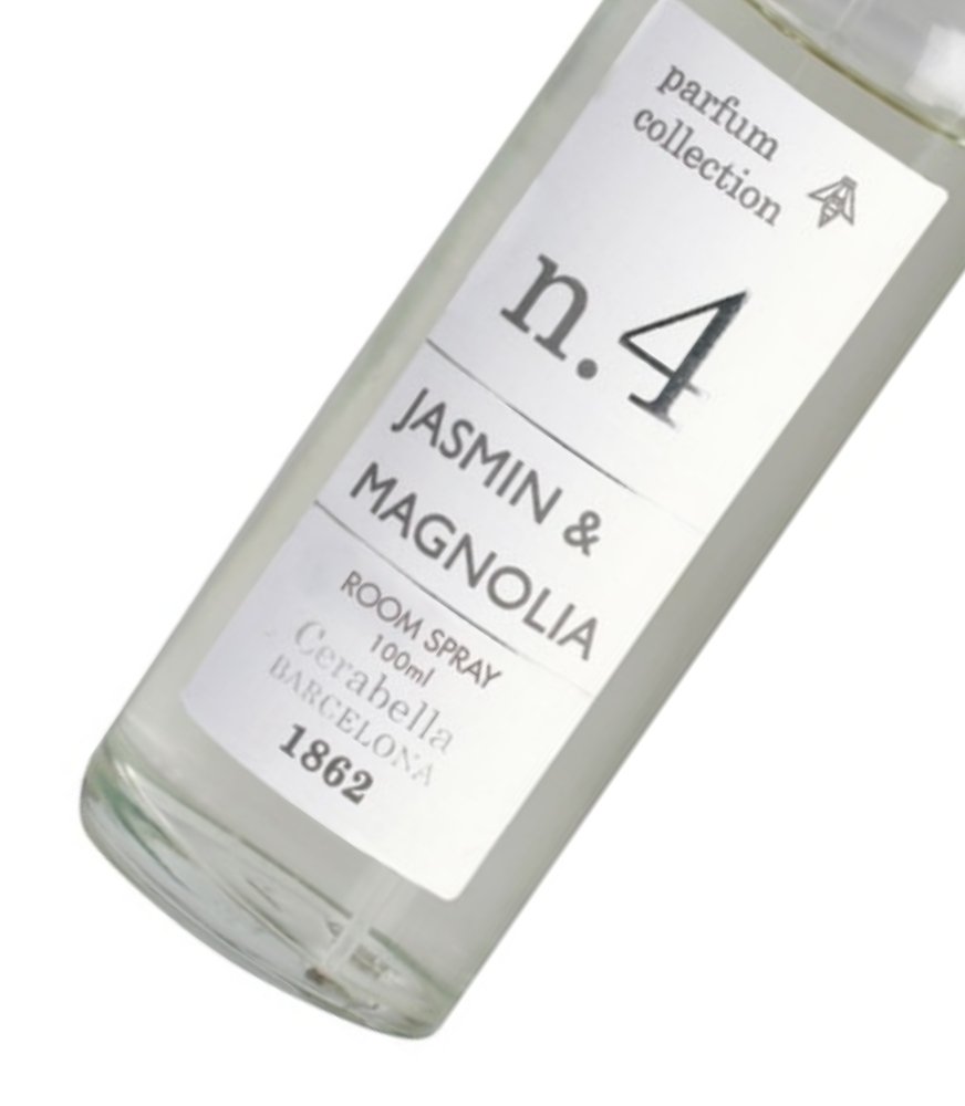 Ambientador de Hogar Spray 100 ml Cerabella Jasmine & Magnolia Nº4 - #pino_y_jacaranda#