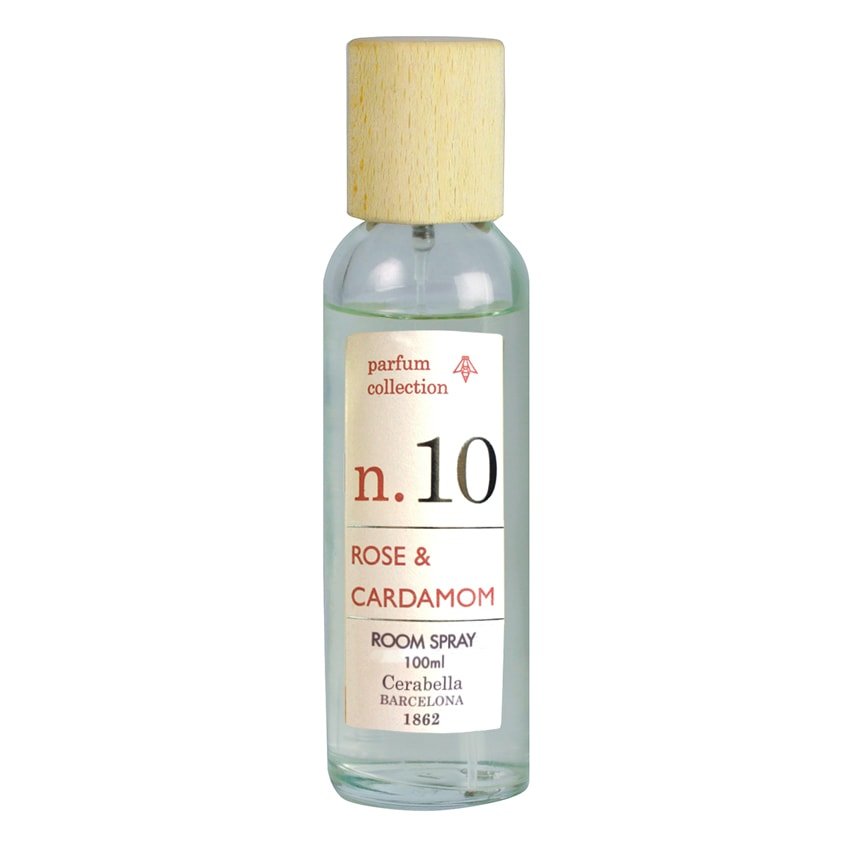 Ambientador de Hogar Spray 100 ml Cerabella Rose & Cardamom Nº10 - #pino_y_jacaranda#