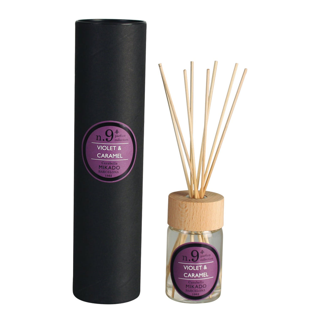 Ambientador en Sticks Cerabella Mikado 100 ml Violet & Caramel - #pino_y_jacaranda#