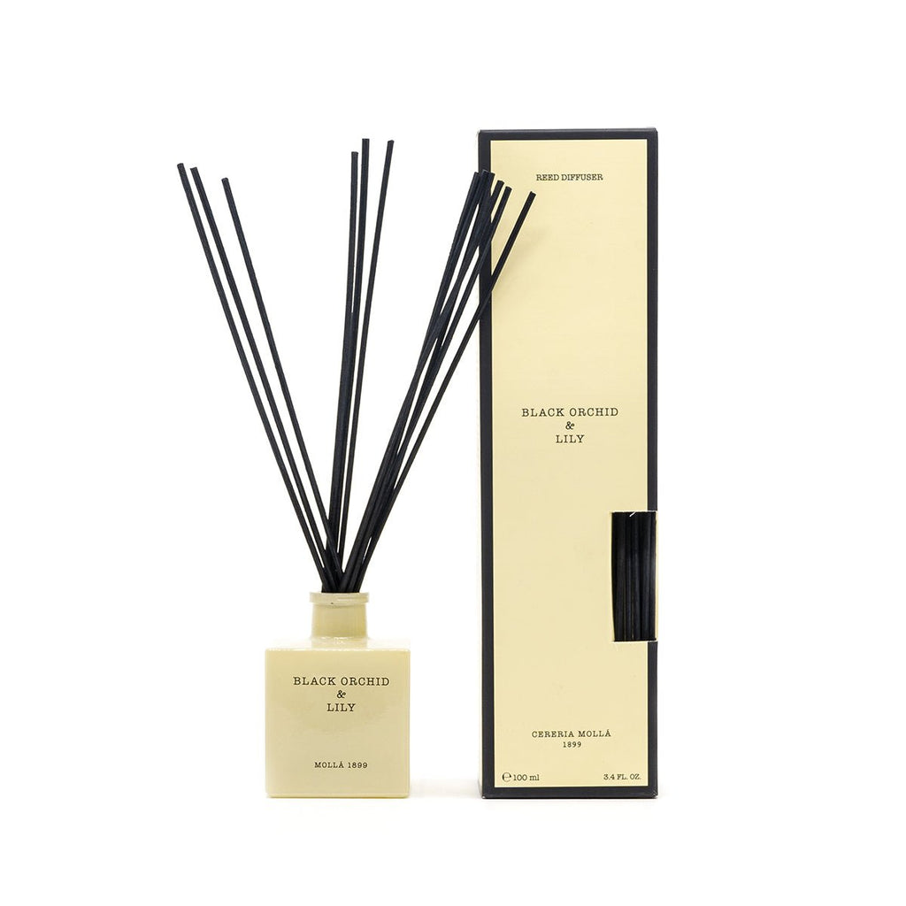 Ambientador en Sticks Mikado 100 ml Black Orchid y Lily Premium - #pino_y_jacaranda#