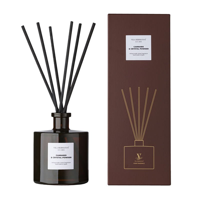 Ambientador en Sticks Mikado Apothecary Cannabis & Cristal Powder - #pino_y_jacaranda#