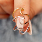 Anillo Ondas - #pino_y_jacaranda#