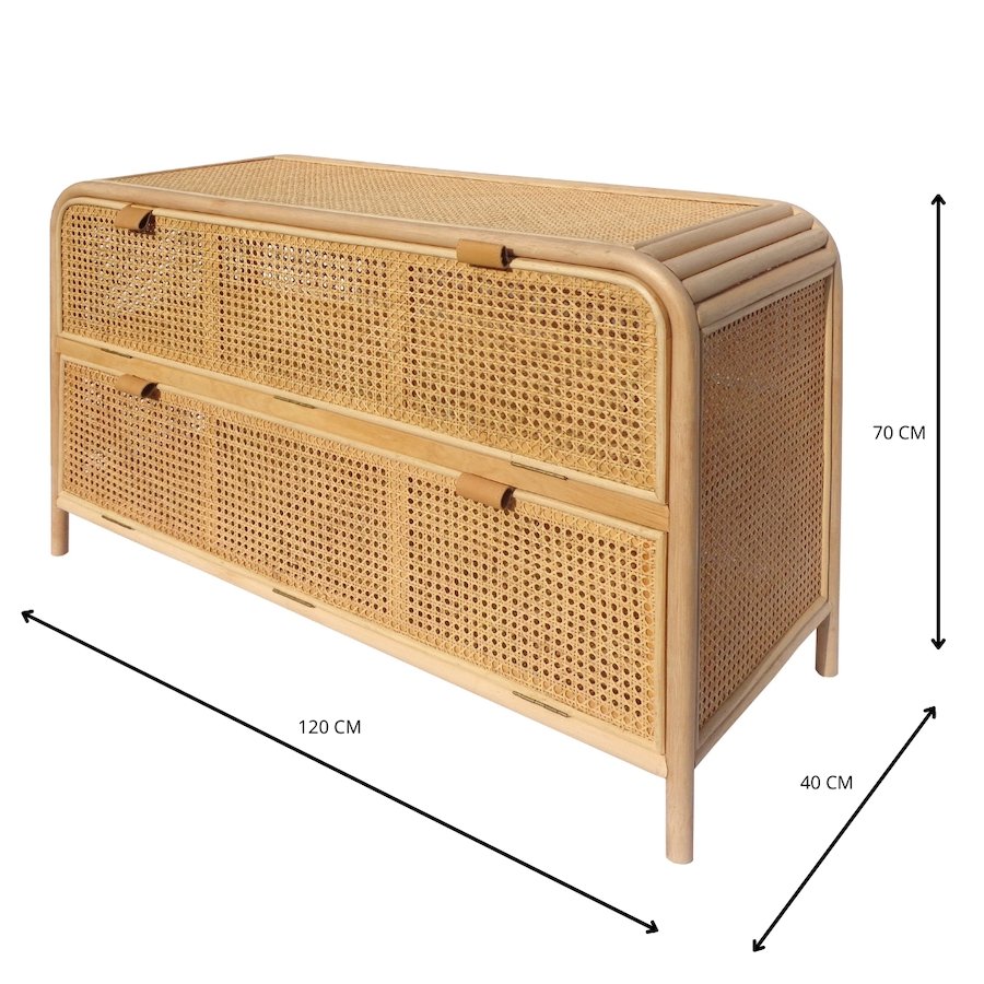 Aparador Estantería Vetel - #pino_y_jacaranda#