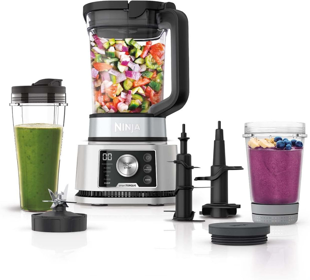 Ninja BN800EU Procesador de Alimentos 3 en 1 con Auto-IQ 1200W