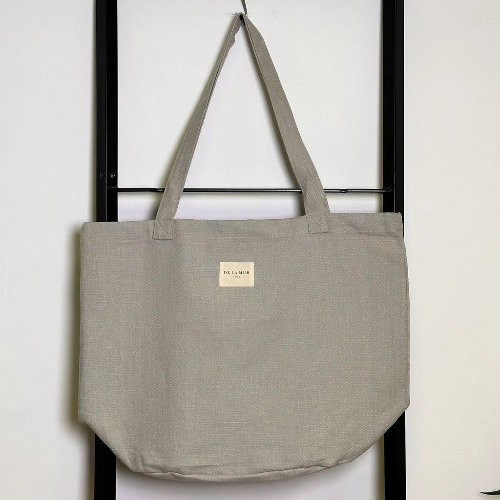 Bolso Lino Gris - #pino_y_jacaranda#