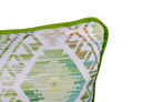 Cojín Étnico Raya Velvet Tonos Verdes, Celestes y Amarillos - #pino_y_jacaranda#