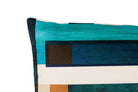 Cojín Velvet Terciopelo Azul y Celeste - #pino_y_jacaranda#