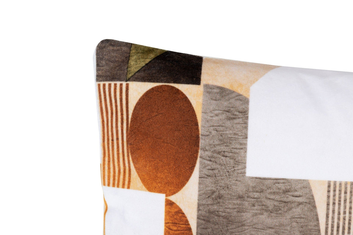 Cojín Velvet Terciopelo Geométrico Verde Mostaza - #pino_y_jacaranda#