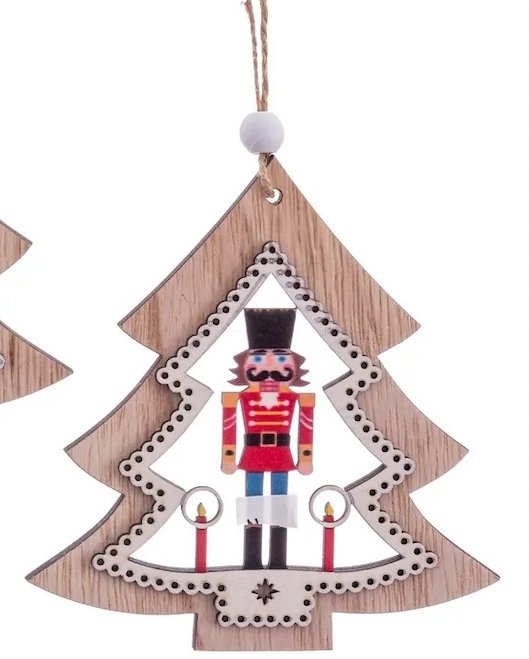 Colgante Navideño Árbol y Soldado - #pino_y_jacaranda#