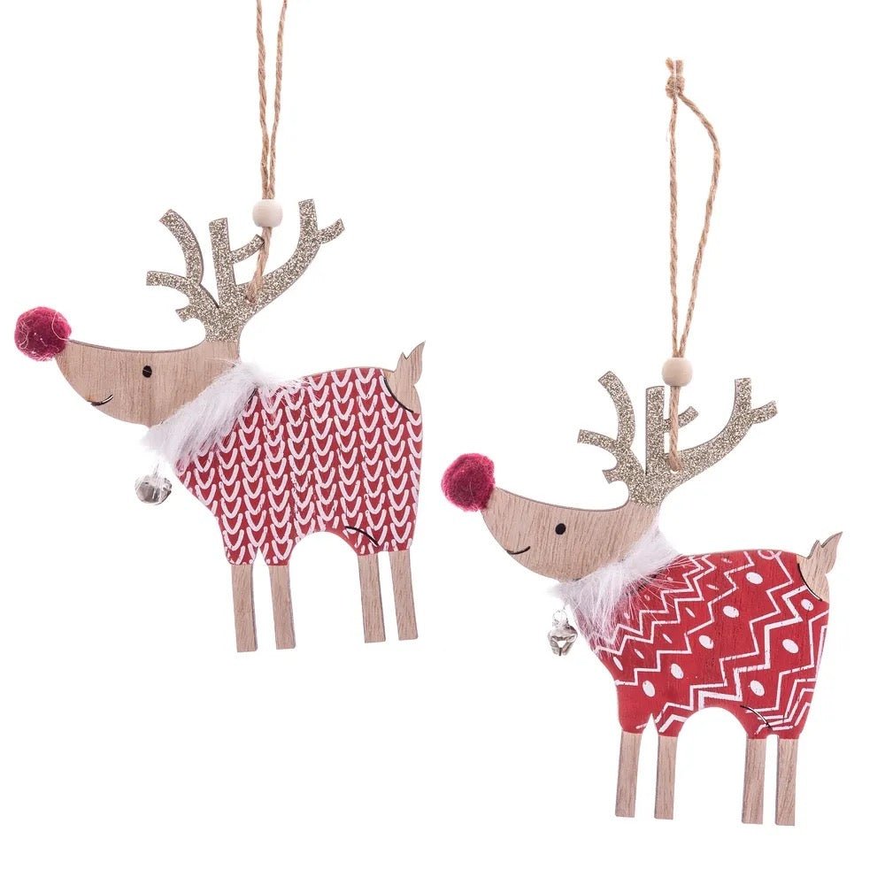 Colgante Navideño Ciervo con Jersey - #pino_y_jacaranda#