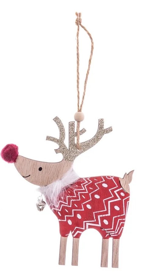 Colgante Navideño Ciervo con Jersey - #pino_y_jacaranda#