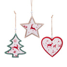Colgante Navideño Figuras Christmas Ciervos - #pino_y_jacaranda#