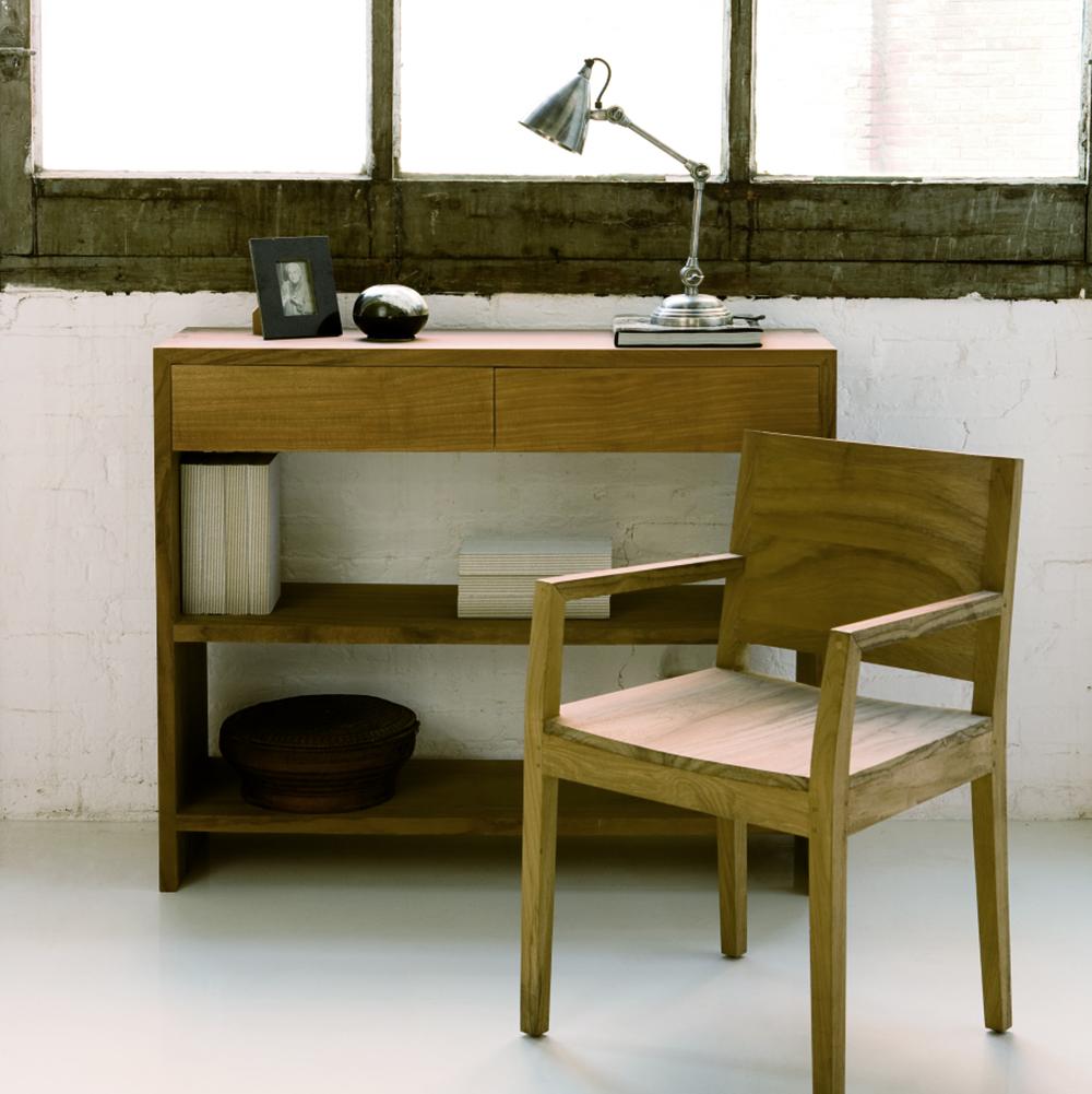 Consola de Teca Tarbes 110 cm - #pino_y_jacaranda#