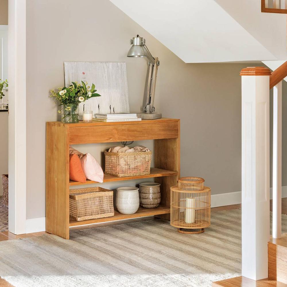 Consola de Teca Tarbes 110 cm - #pino_y_jacaranda#